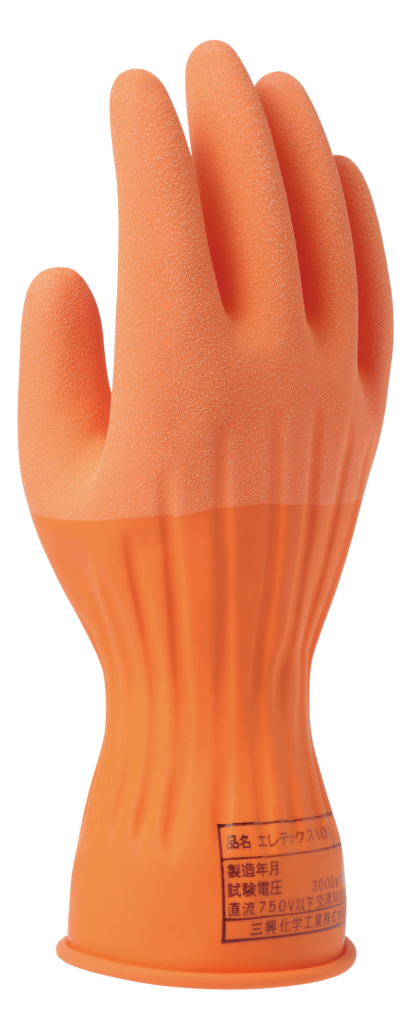 エスコ　EA640ZD-17A [M]低圧用絶縁ウレタン手袋(直流750V/交流300V アズワン(AS ONE) [S]低圧用絶縁ウレタン手袋(直流750V⁄交流300V